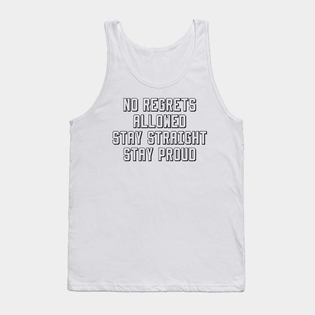 No Regrets Tank Top by Spacamaca